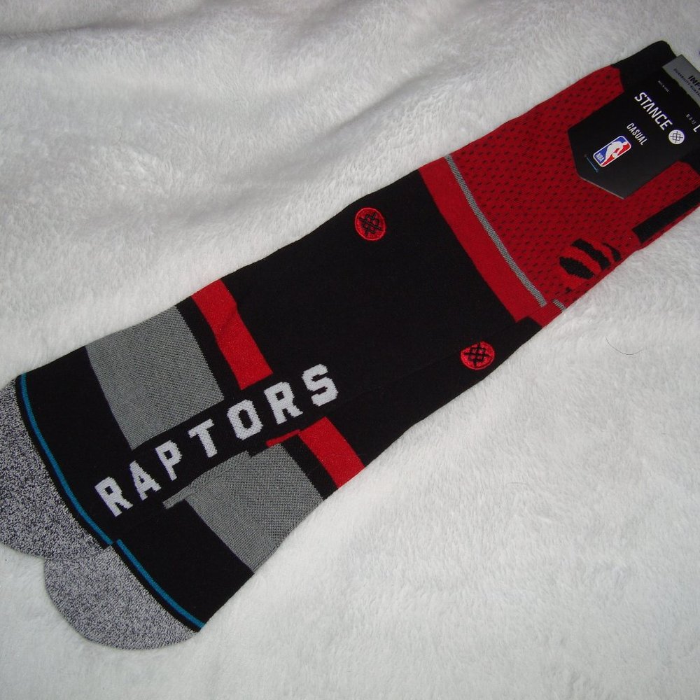 NEW Stance Toronto Raptors NBA Crew Socks Size Large (9-13) NWT Casual